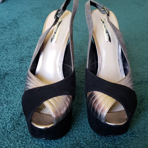 H by Halston Peep Toe Sling-Back Heels - Picture 5 of 7